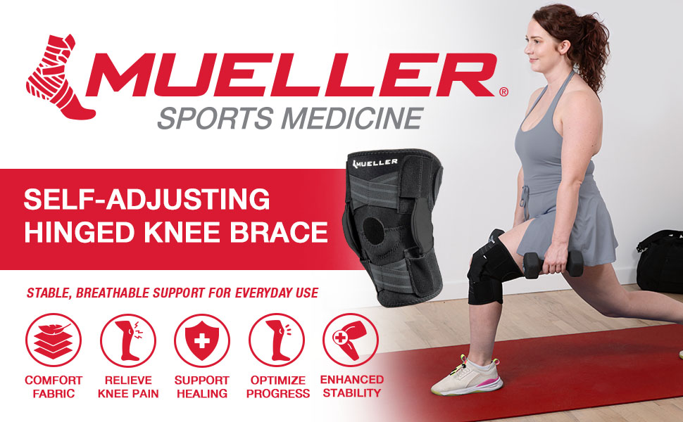 MUELLER Sports Medicine Self Adjusting Hinged Knee Brace