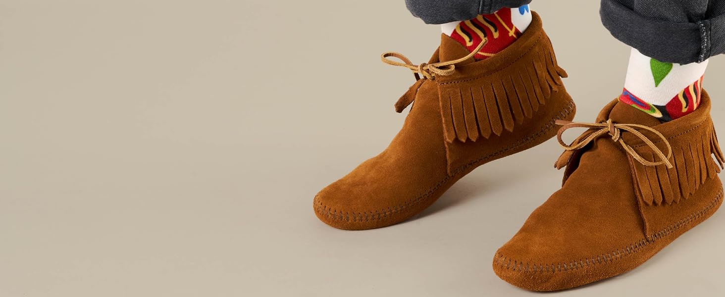 882 - Classic Fringe Softsole Boot in Brown
