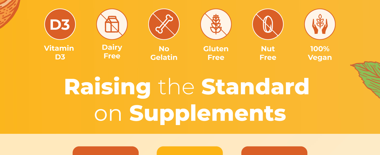 Vitamin D3 Gummies, Lemon Strawberry Orange, 60 ct