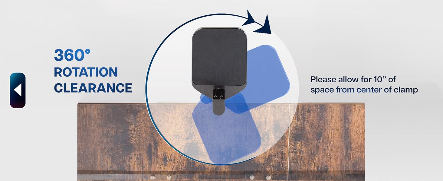 Desk Clamp Mouse Pad