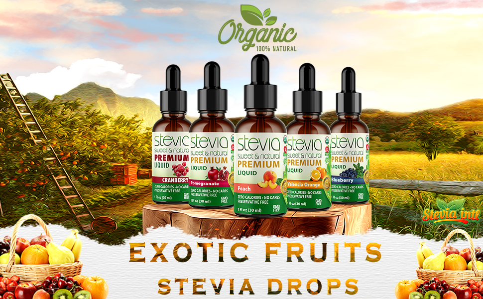 Exotic Fruits Stevia Drops