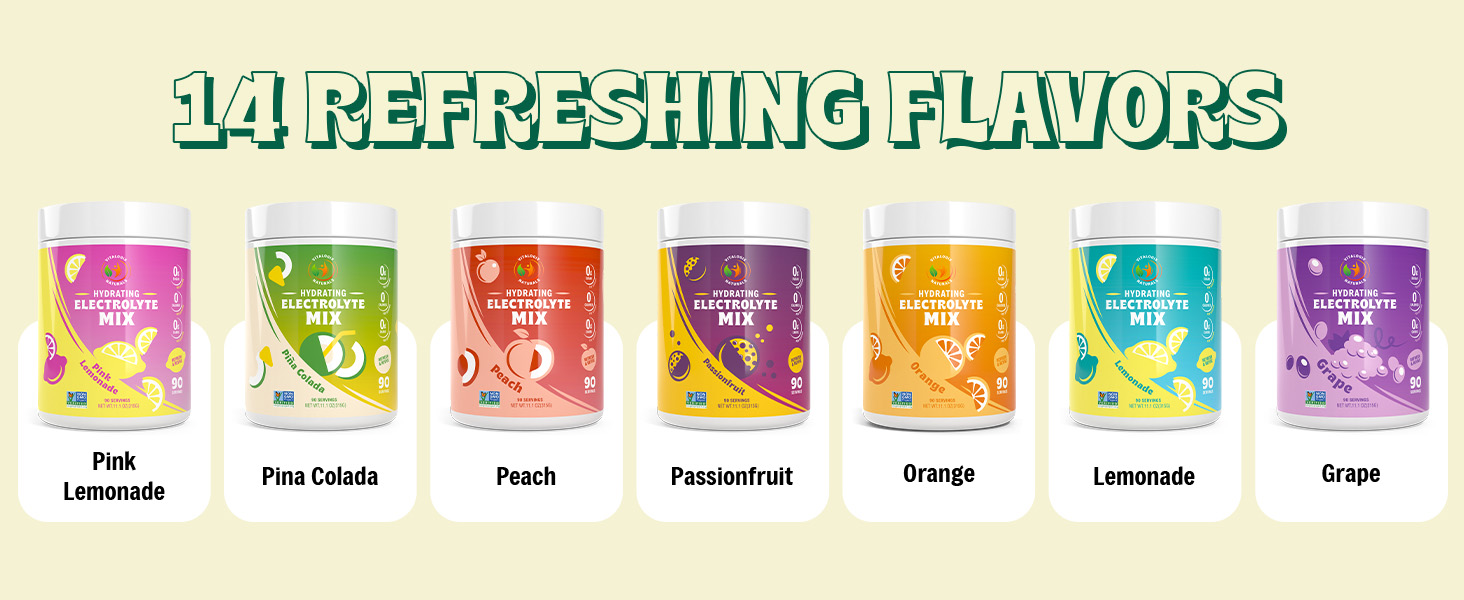 flavorless electrolytes packets electrolyte solution water powder flavored water sports drinks