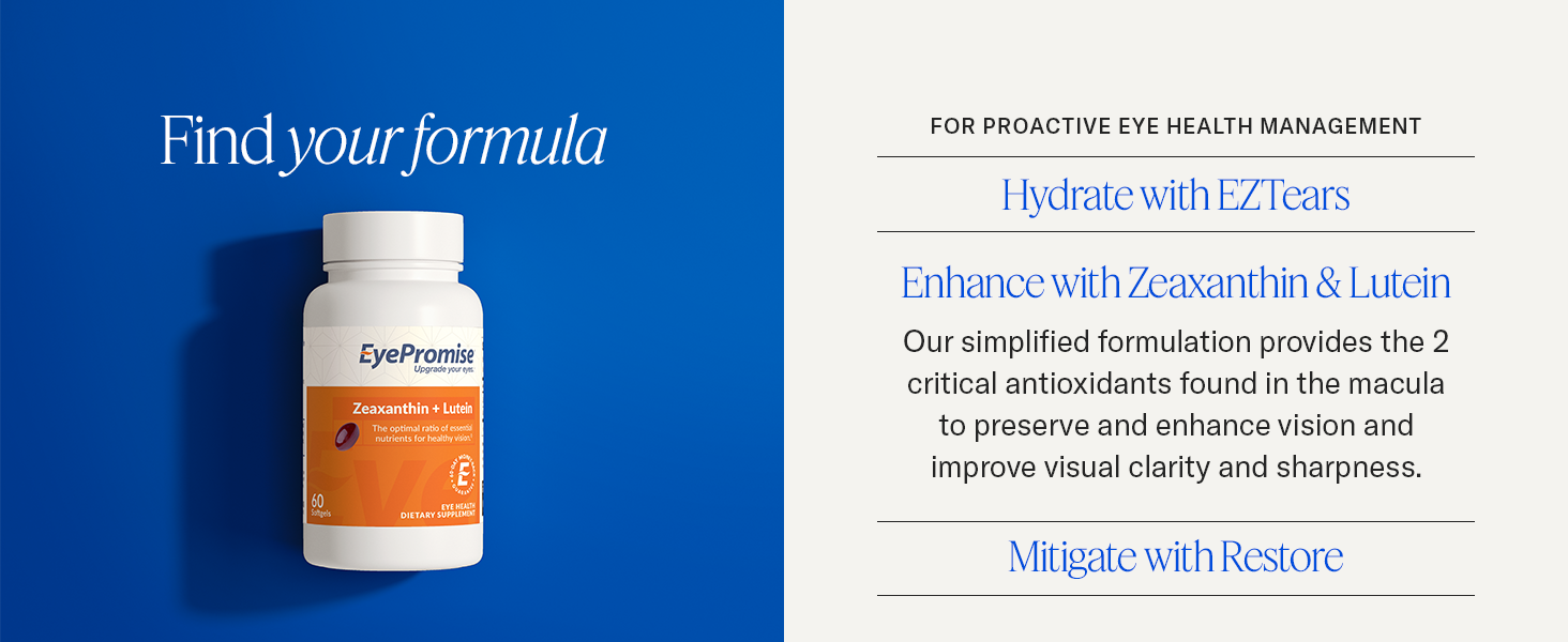 Enhance with Zeaxanthin &amp;amp; Lutein: Supports improved visual clarity and sharpness.