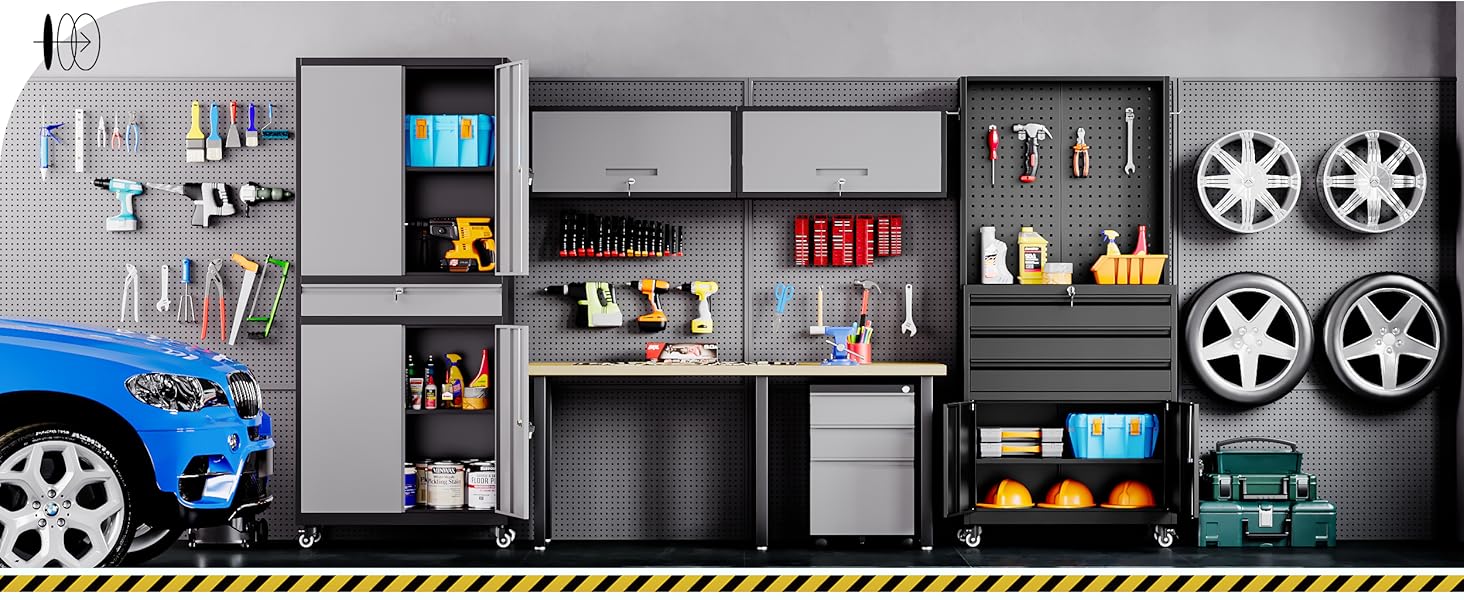 garage cabinet on wheel