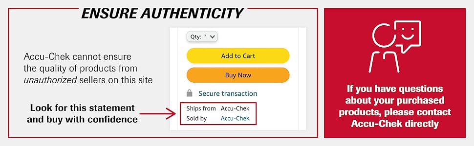 Ensure quality authenticity by verifying seller. Confirm selection ships from Accu Chek