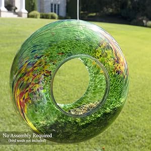 Circle Glass Bird Feeder