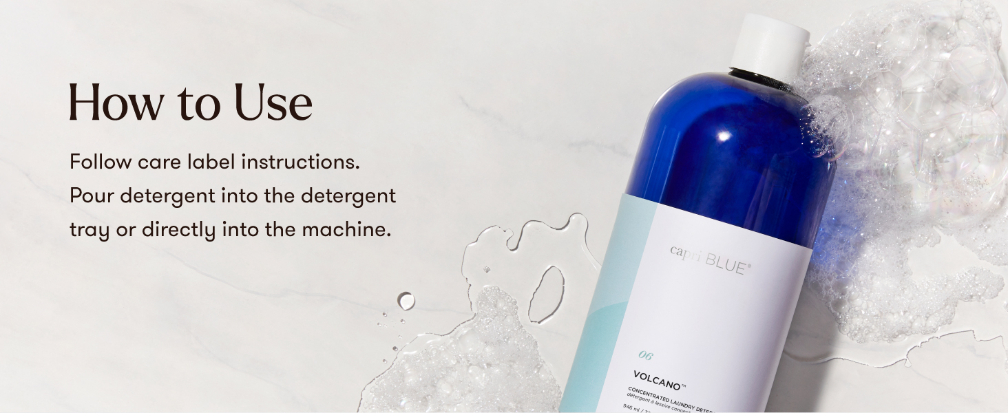 How to use Volcano Laundry Detergent