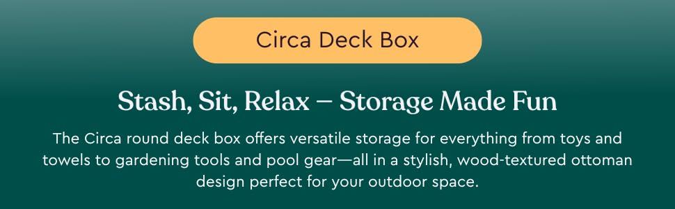 Stash, Sit, Relax — Storage Made Fun