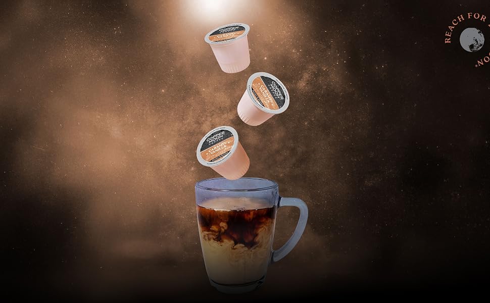 Copper Moon K-Cup Caramel Vanilla K-Cups Falling