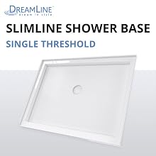 DreamLine SlimLine Single Threshold Shower Base offers high quality luxury at an affordable price.
