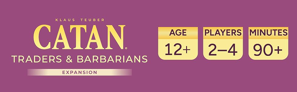 CATAN Traders and Barbarians Board Game for kids and adults strategy games for family game night