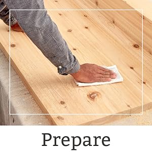 wiping wood surface