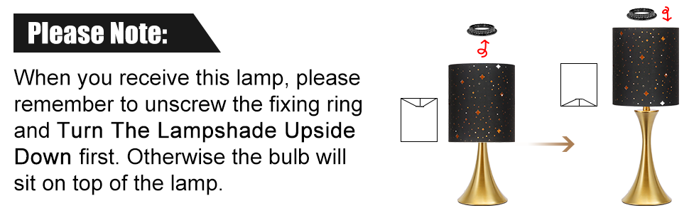 lamp with stars shade