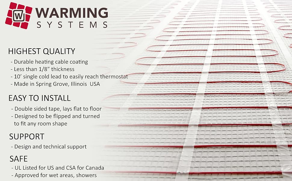 Mat Quality Warming Systems