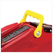 Torin Big Red Hydraulic Trolley Floor Jack with Carrying Case, 2 Ton (4,000 lb) Capacity