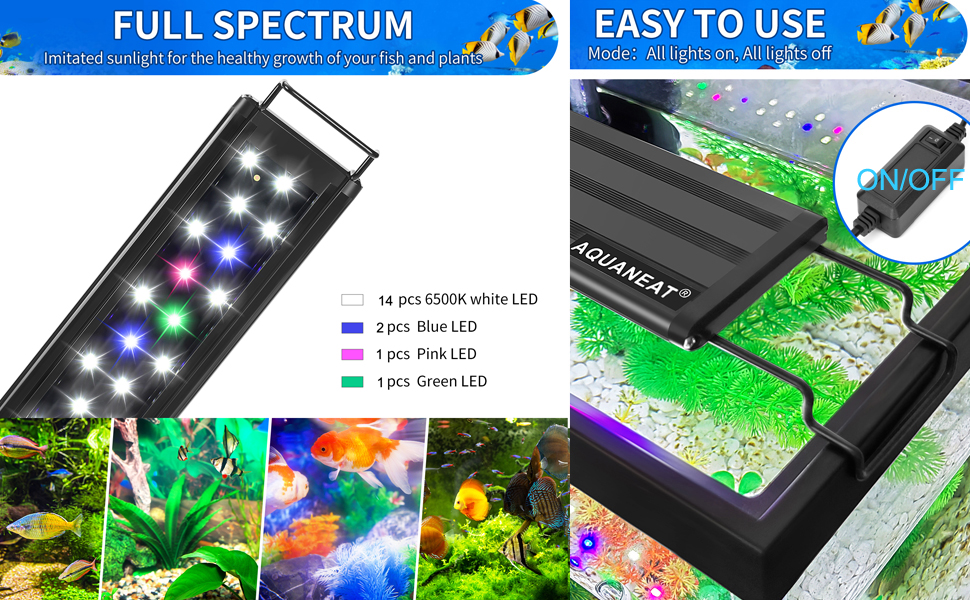 aquairum light 8 inch-10 inch