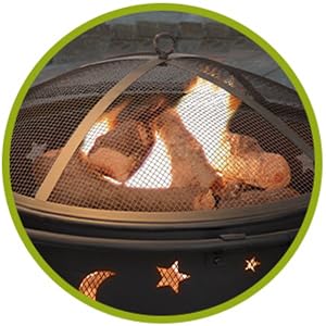 Image of wood-burning firepits for outside.