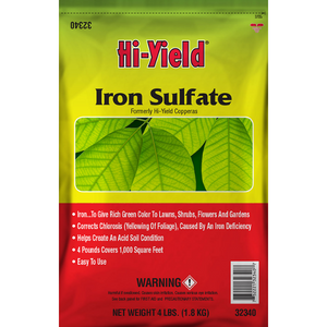 Hi-yield iron sulfate plant food plant fertilizer