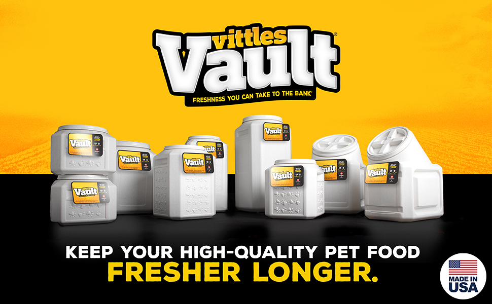 Made in USA, Vittles Vault, Pet food storage container, dog food container, storage container,
