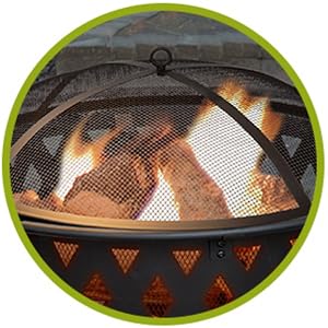 Image of wood-burning firepits for outside.