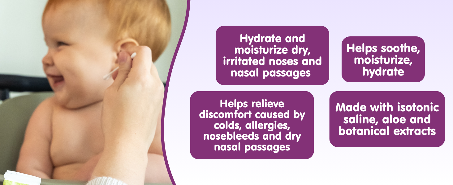 Boogie saline nasal gel non-medicated formula made with aloe hydrate &amp;amp; moisturize