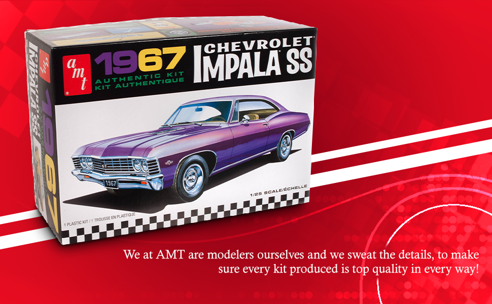 AMT 1967 Chevy Impala SS (Stock) 1:25 Scale Model Kit