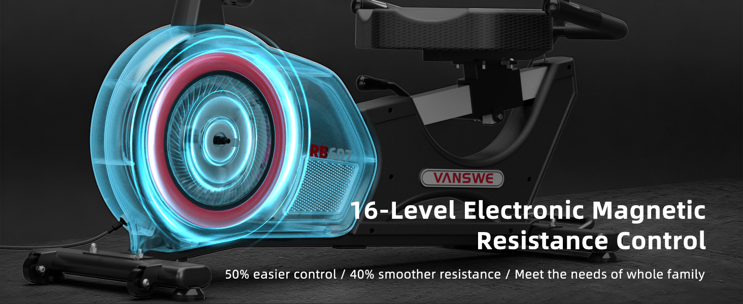 16 level electronic magnetic resistance control