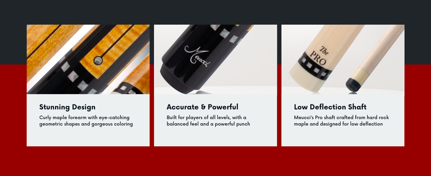 Stunning design, accurate and powerful cue stick for billiards players