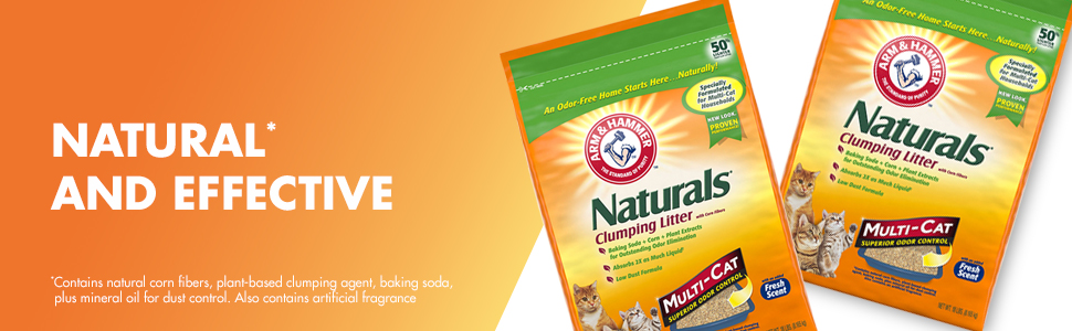 Natural* and Effective *Contains natural corn fibers