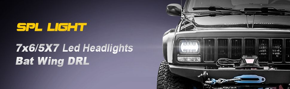 7x6 5x7 yj xi headlights LED
