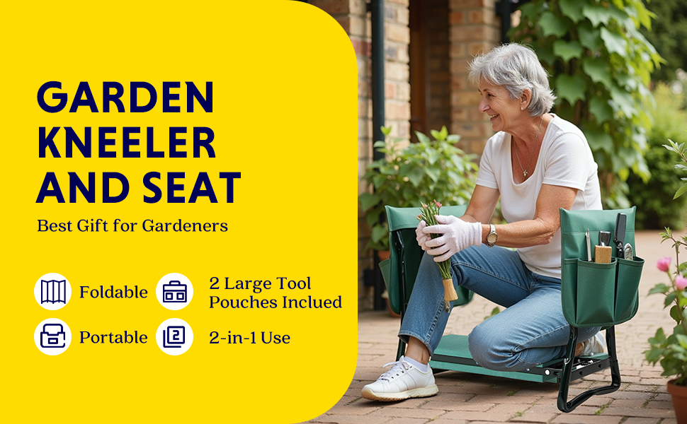 Foldable Garden Kneeling and Seat