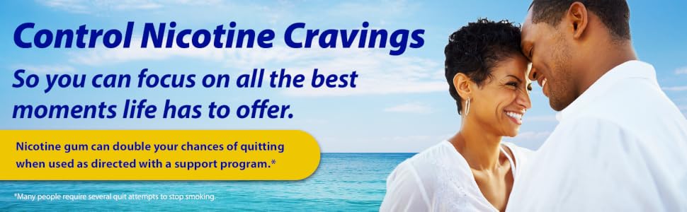 Niicotine gum, NRT, Control Nicotine Cravings