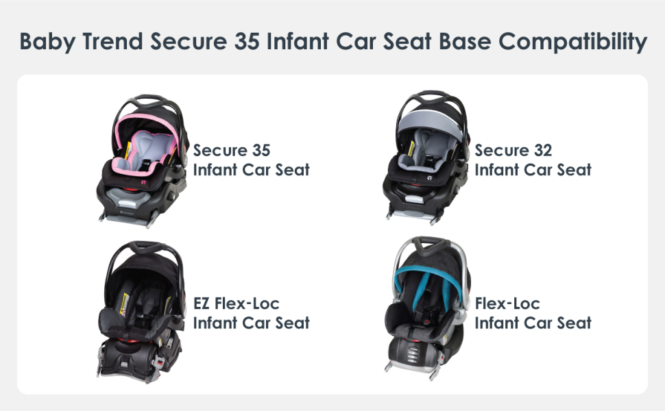 Baby Trend Secure 35 Infant Car Seat Base Compatibility