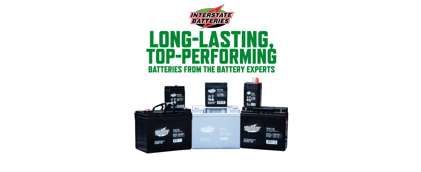 best batteries battery SLA sealed lead acid long lasting long-lasting AGM interstatebatteries