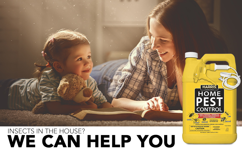 Harris Liquid Spray Staining Residual Roaches Spiders Kudzu Stink Bugs Fleas Scorpions Silverfish