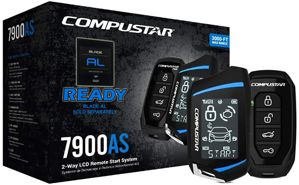 Compustar CS7900-AS All-in-One 2-Way Remote Start and Alarm Bundle w/3000 feet Range (914 Meters)
