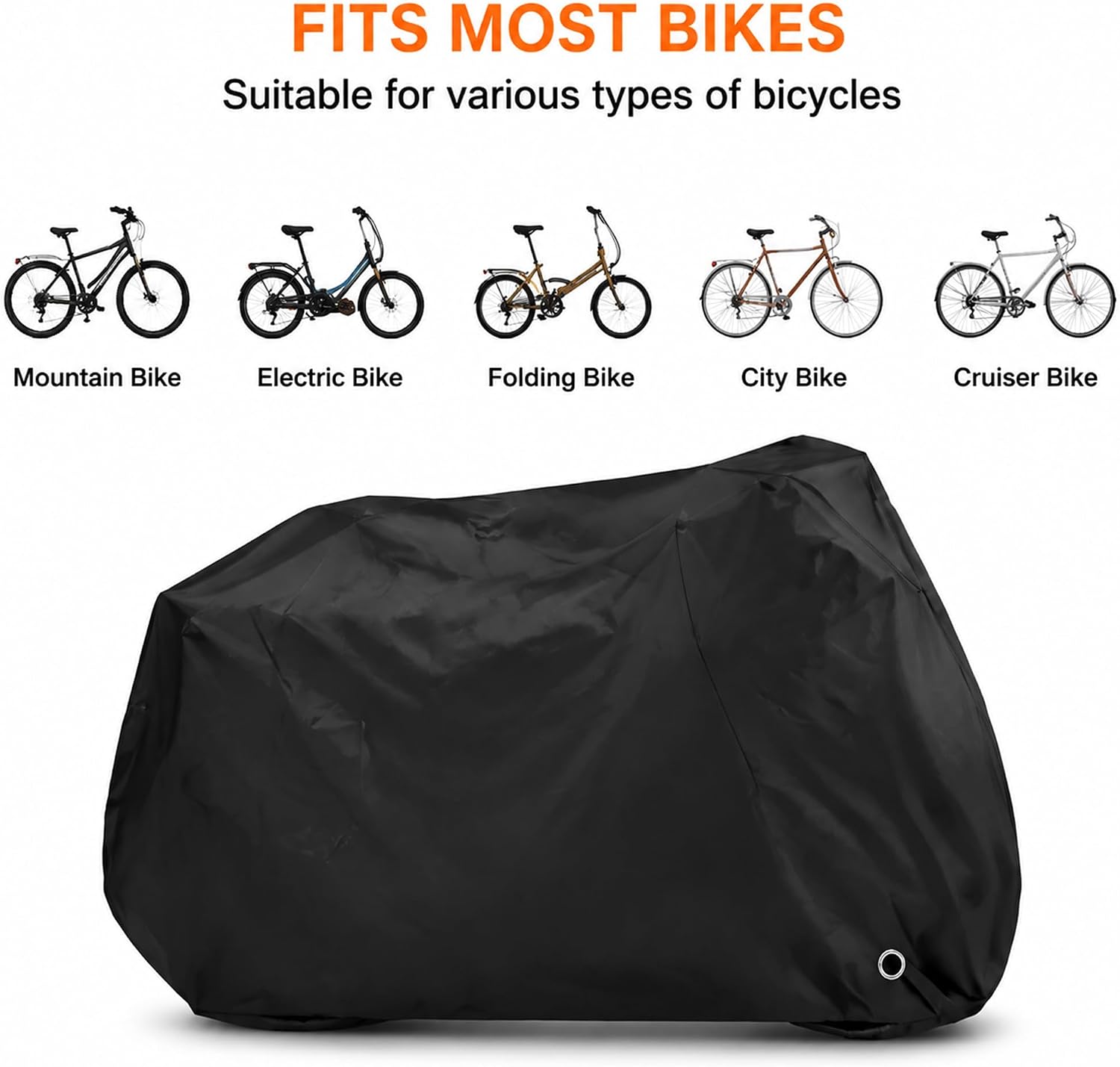 Bike Cover for Strider 14x Pro | Durable Oxford Fabric Bike Cover with Adjustable Buckle Straps, Easy Storage Design and Full Coverage Protection
