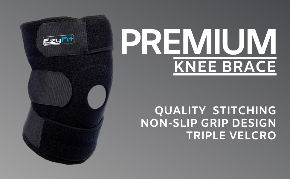 Quality stitching allows this knee brace to perform without falling apart