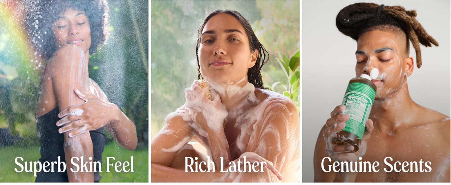 Superb skin feel, rich lather, genuine scents