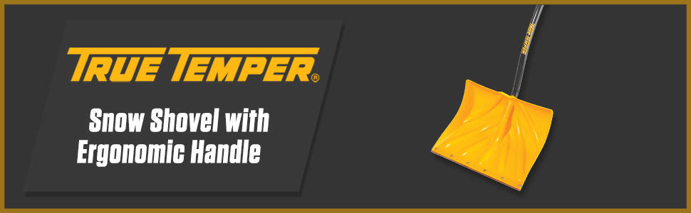 true temper, snow shovel, ergonomic snow shovel
