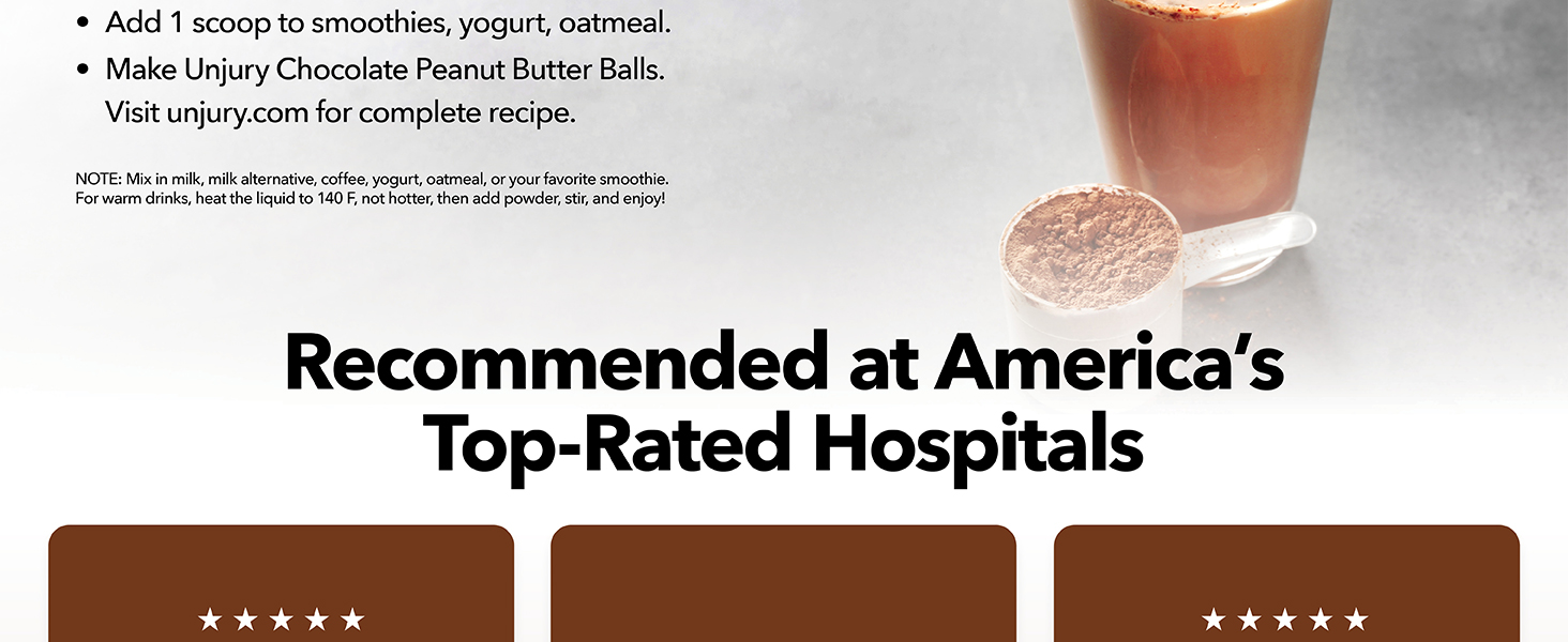 Unjury Chocolate Protein Powder Shake Mix