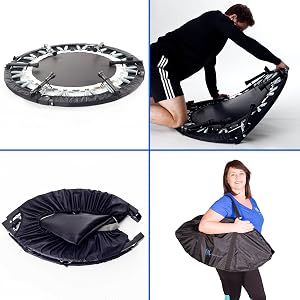 Maximus Pro rebounder quarter folding mini fitness trampoline
