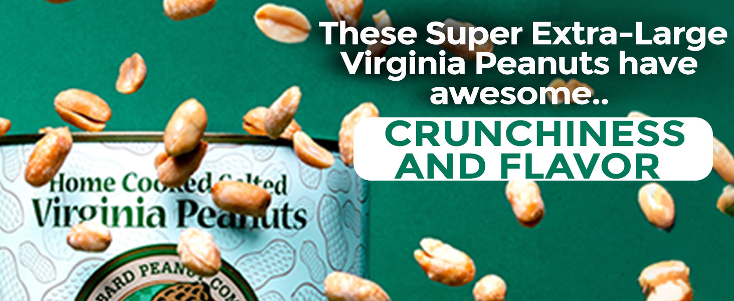Irresistible Salted Flavor Non-GMO &amp;amp; Gluten-Free Home Cooked for Ultimate Crunch Premium XXL Peanuts
