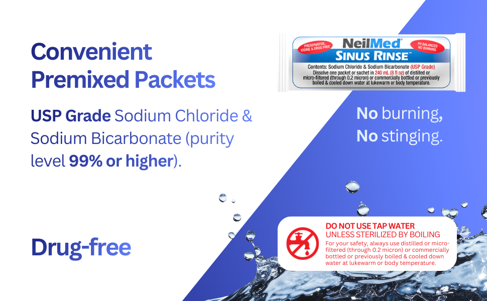 NeilMed Sinus Rinse Premixed Packets