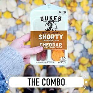 Duke’s Shorty Sausages + Cheese – Gluten Free and Keto Snacks