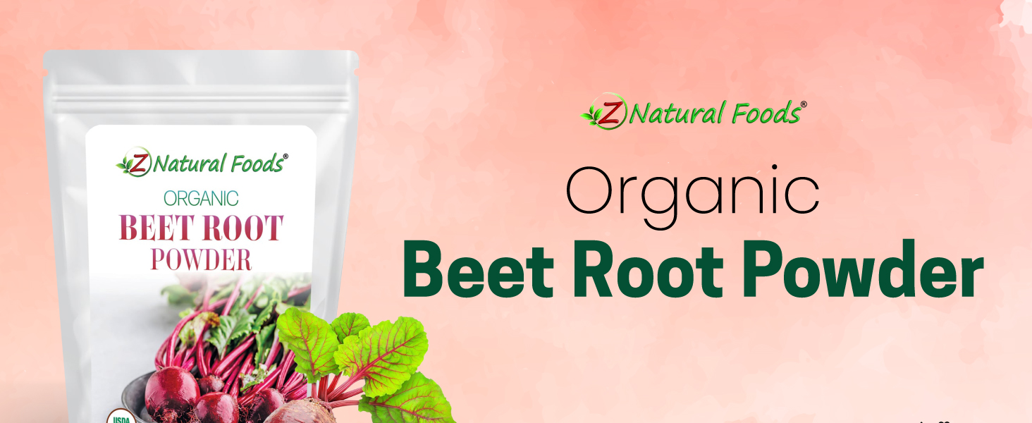 Organic Beet Root Powder - Nutrient-Dense Beetroot Powder with Antioxidants