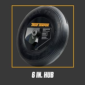 wheelbarrow, tire, true temper, replacement, never flat, flat tire, ribbed, tread