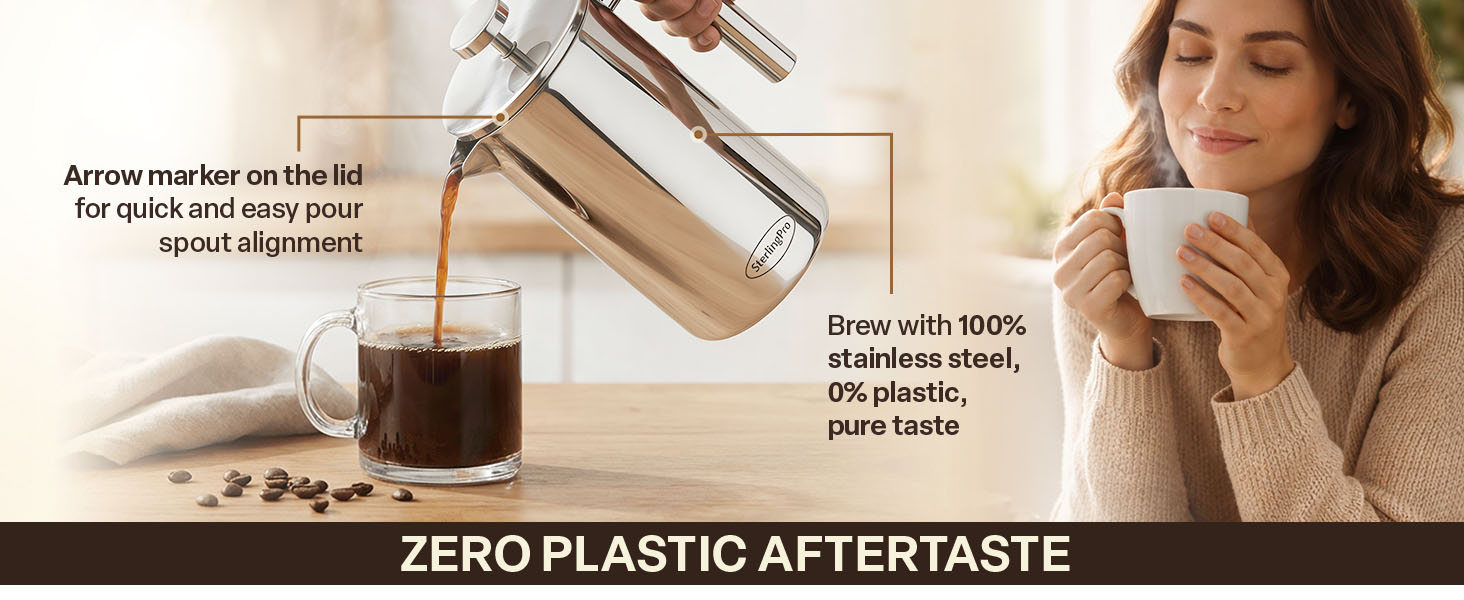 best rated french press coffee maker no plastic insulated french press 12 cup camping coffee maker