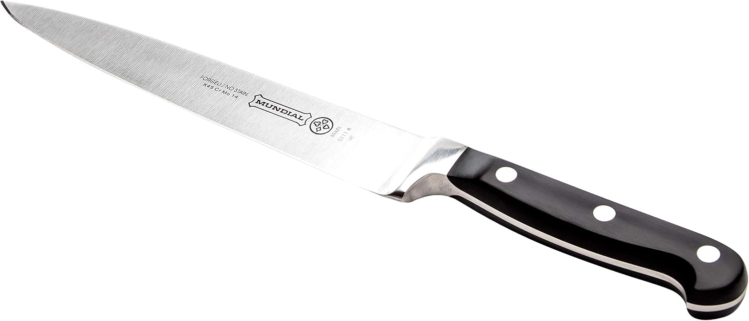 Mundial 5100 Series 8-inch Carving Knife - Fully Forged with Ergonomic Comfort, Ideal Knife for Slicing Meat with Ease