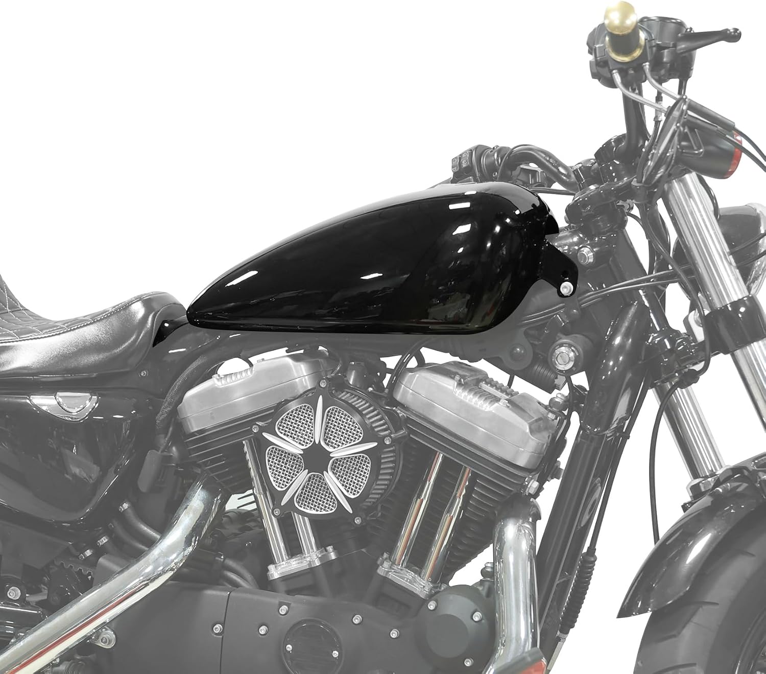 SLMOTO 3.4 Gallon Motorcycle Gas Tank W/Cap Fit For Honda Rebel 250 CMX250